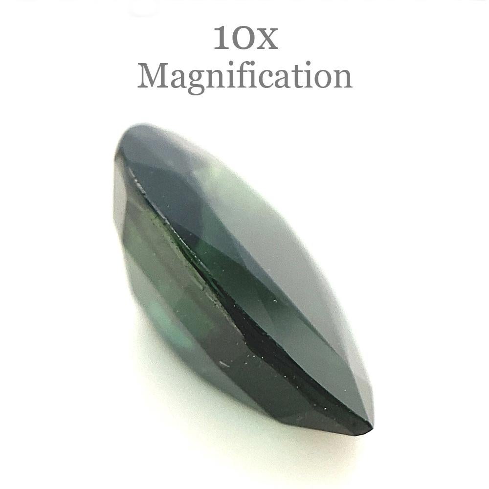 Saphir vert sarcelle poire non chauffé de 3,02 carats d'Australie en vente 5
