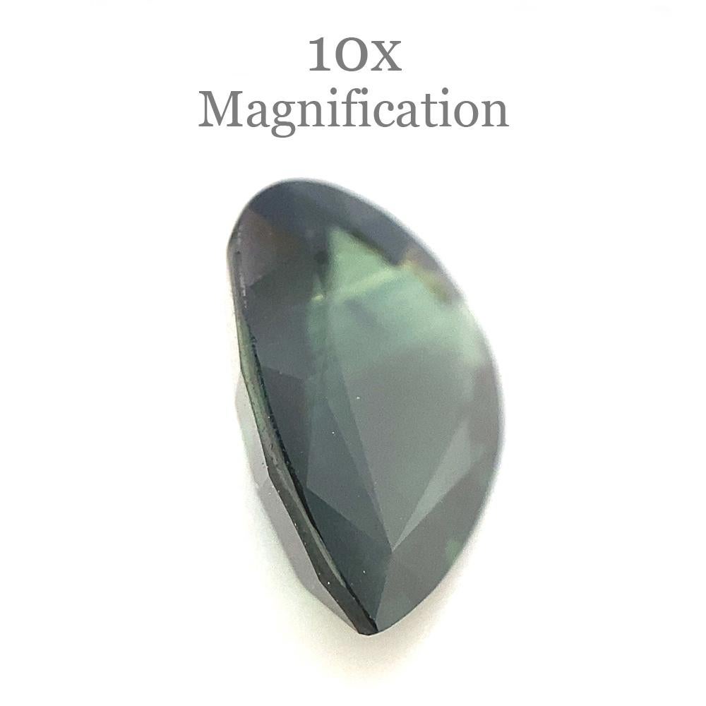 3.02ct Pear Teal Green Sapphire from Australia Unheated In New Condition For Sale In Toronto, Ontario