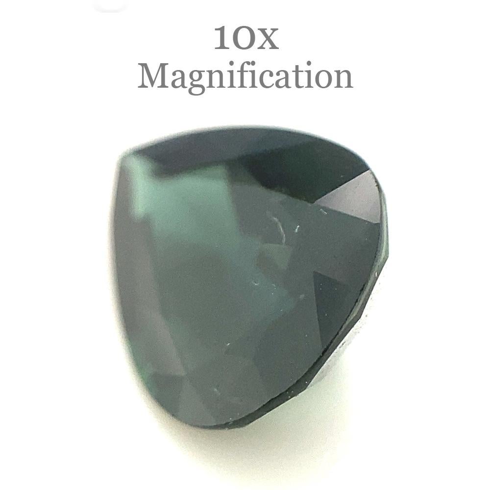 3.02ct Pear Teal Green Sapphire from Australia Unheated For Sale 4