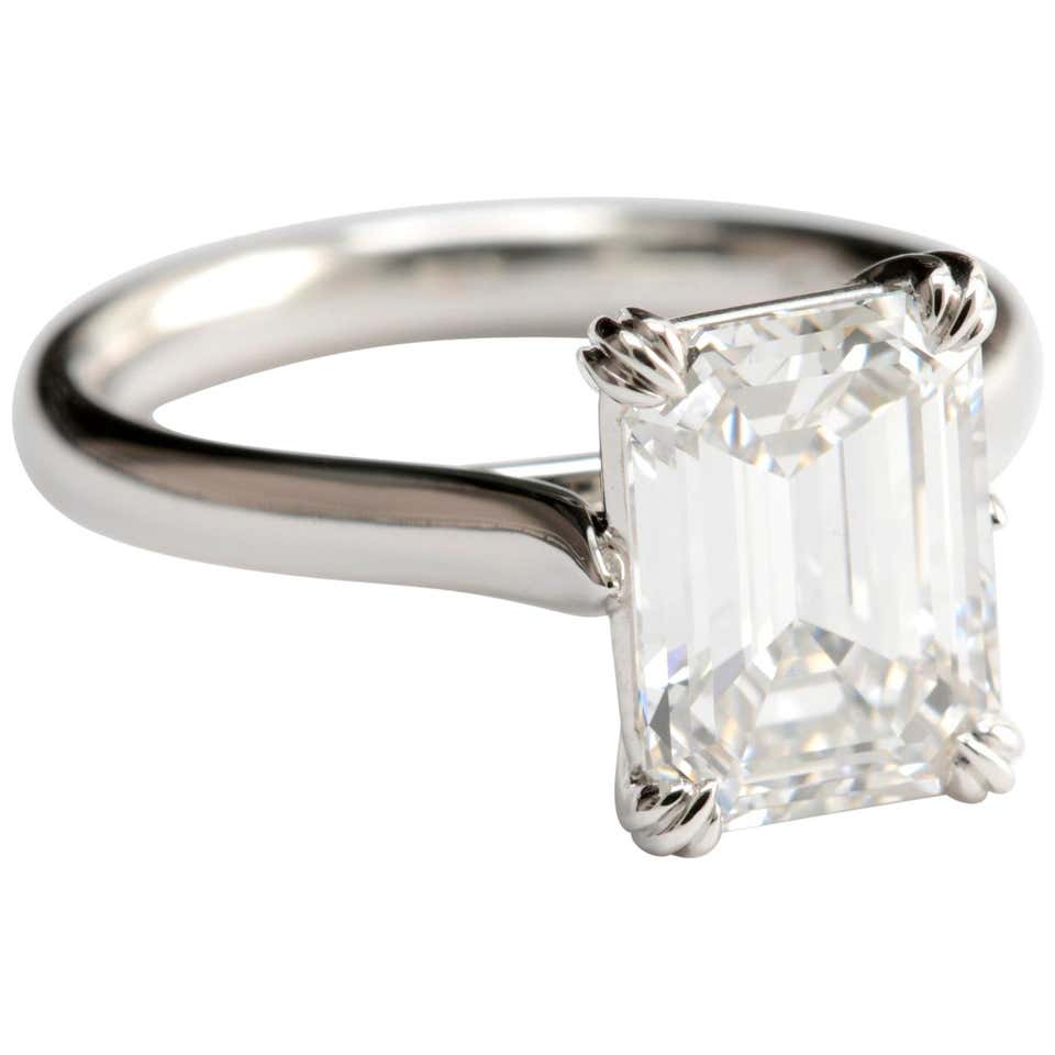 Antique Platinum Solitaire Rings - 914 For Sale at 1stdibs