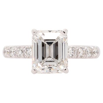 Emerald Cut Diamond Engagement Ring