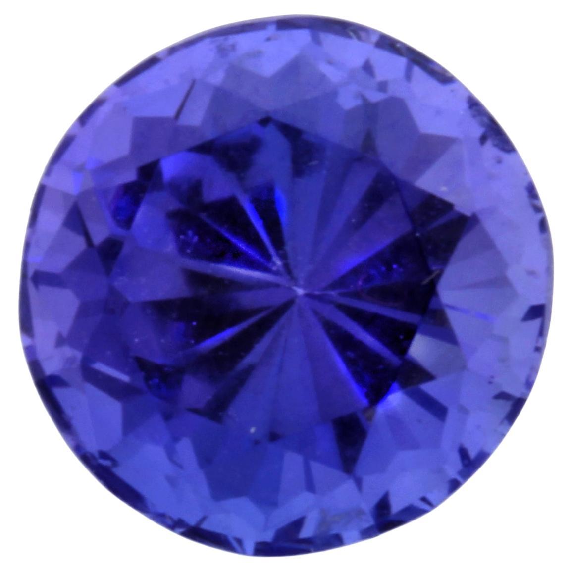 Tanzanite ronde certifiée GAL de 3,03 carats