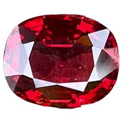 3,03 quilates Piedra espinela birmana roja talla cojín gema natural