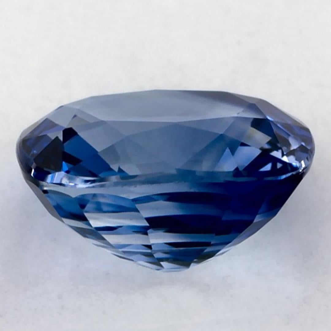 3.03 Ct Blue Sapphire Cushion Loose Gemstone In New Condition In Fort Lee, NJ