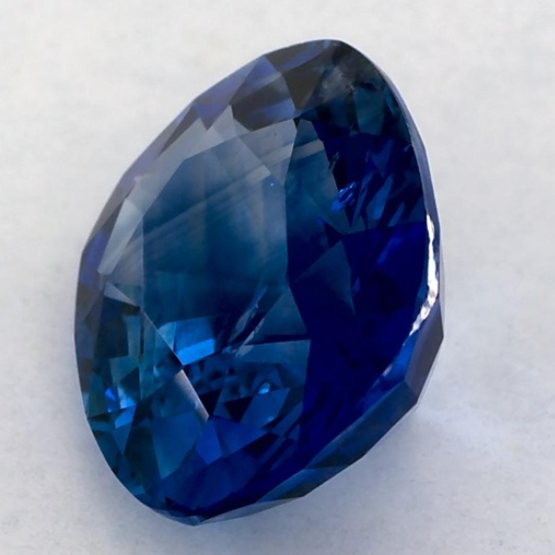 Donna 3.03 carati di zaffiro blu a cuscino, gemma sfusa in vendita