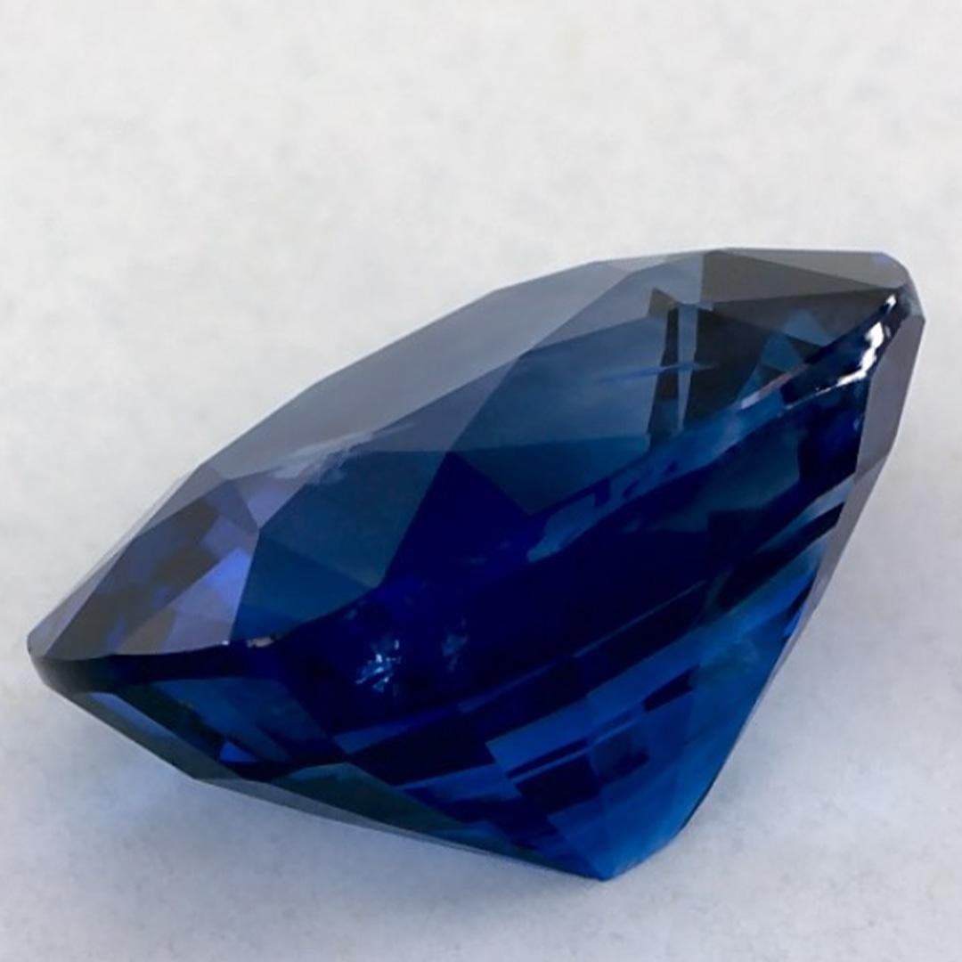 3.03 carati di zaffiro blu a cuscino, gemma sfusa in vendita 3
