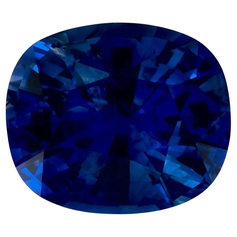 3.03 carati di zaffiro blu a cuscino, gemma sfusa