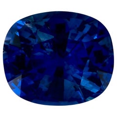 3.03 carati di zaffiro blu a cuscino, gemma sfusa