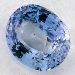 3.03 qt Zafiro Azul Oval Gema Suelta