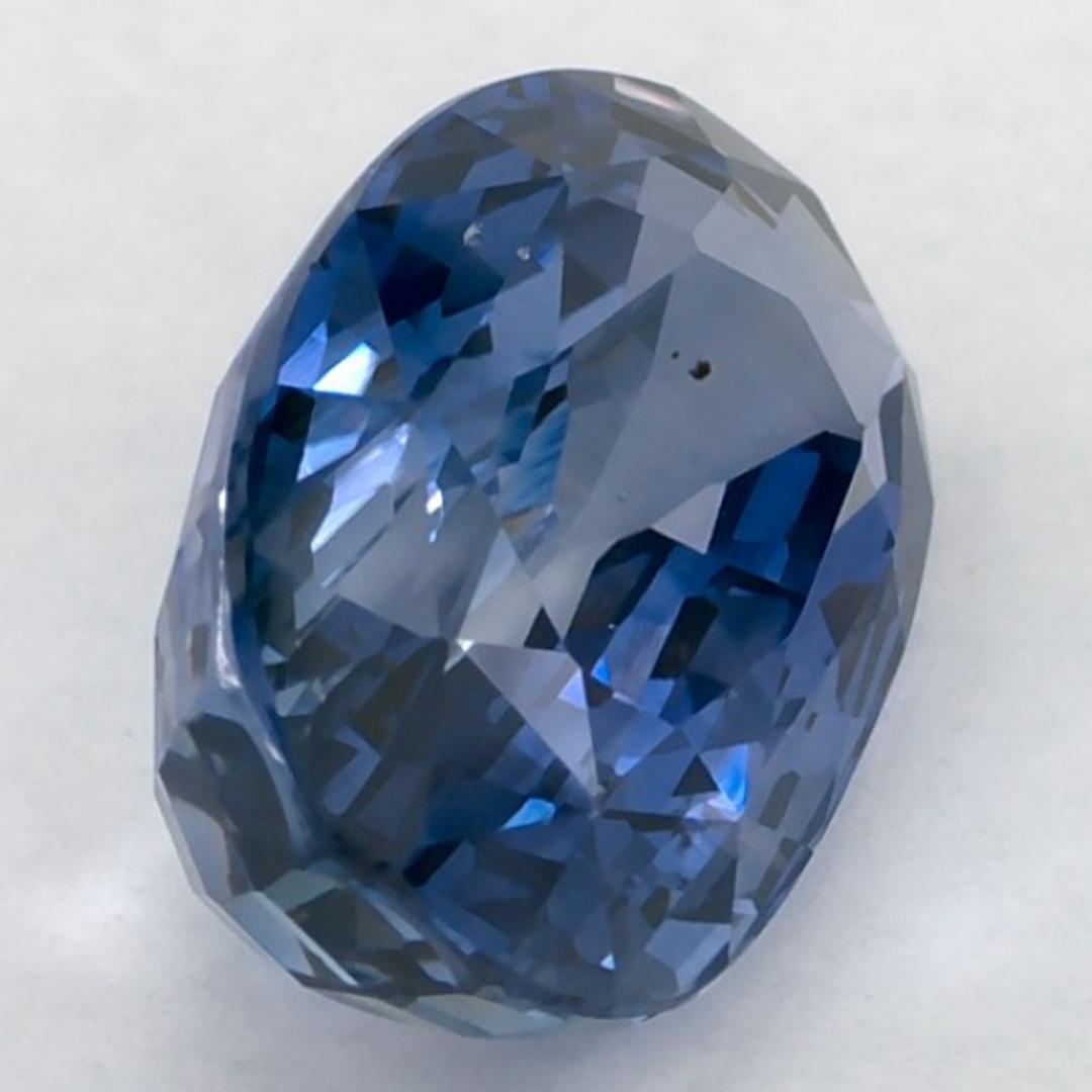 3.03 qt Zafiro Azul Oval Gema Suelta en venta 2
