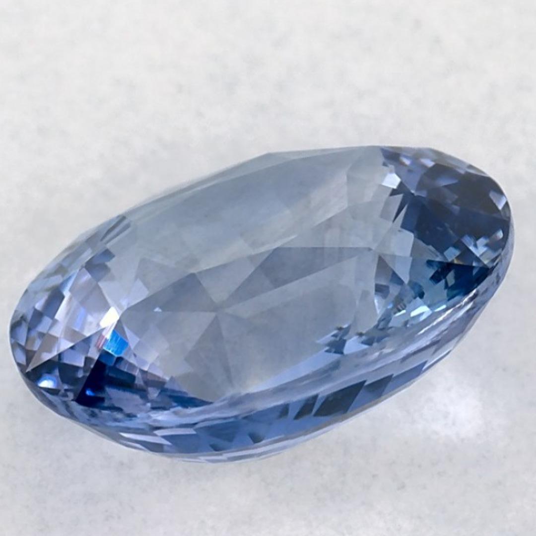 3.03 qt Zafiro Azul Oval Gema Suelta en venta 3