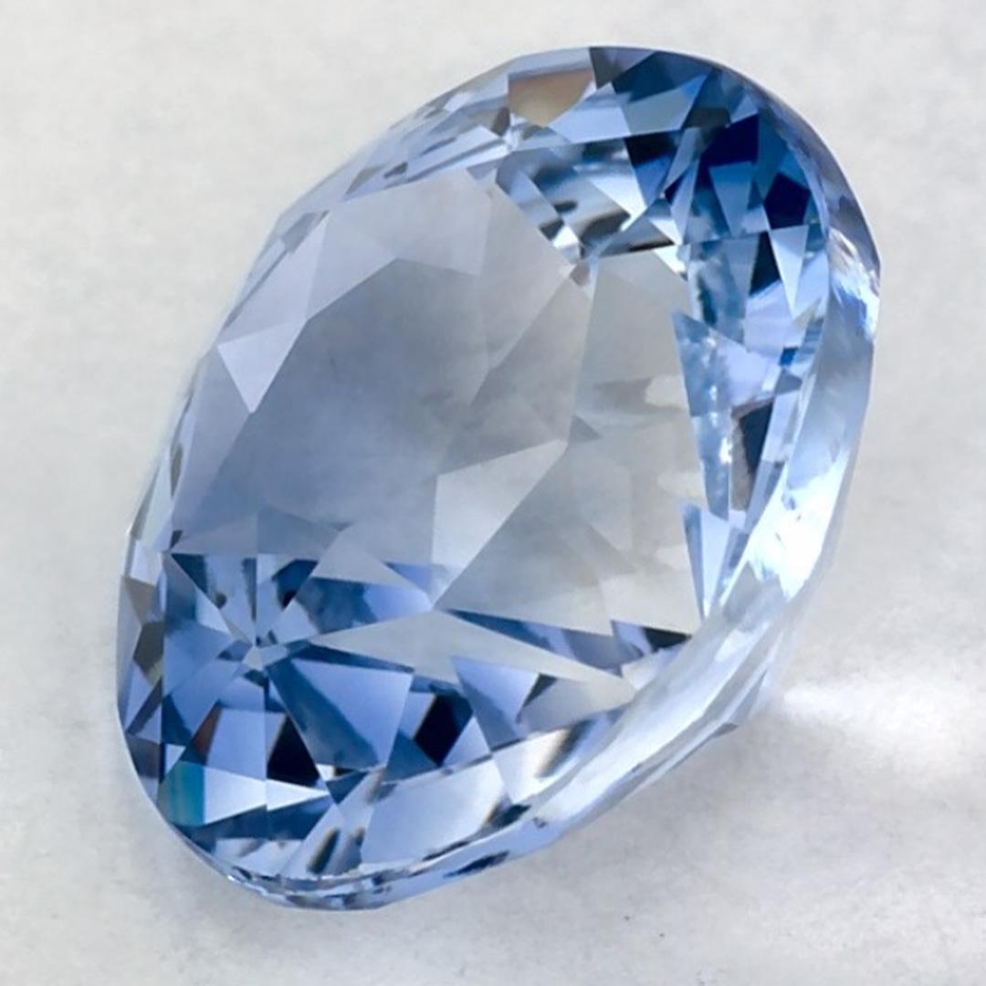 3.03 Ct Blue Sapphire Round Loose Gemstone (pierre précieuse en vrac) Pour femmes en vente