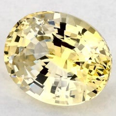 3.03 Ct Yellow Sapphire Oval Loose Gemstone