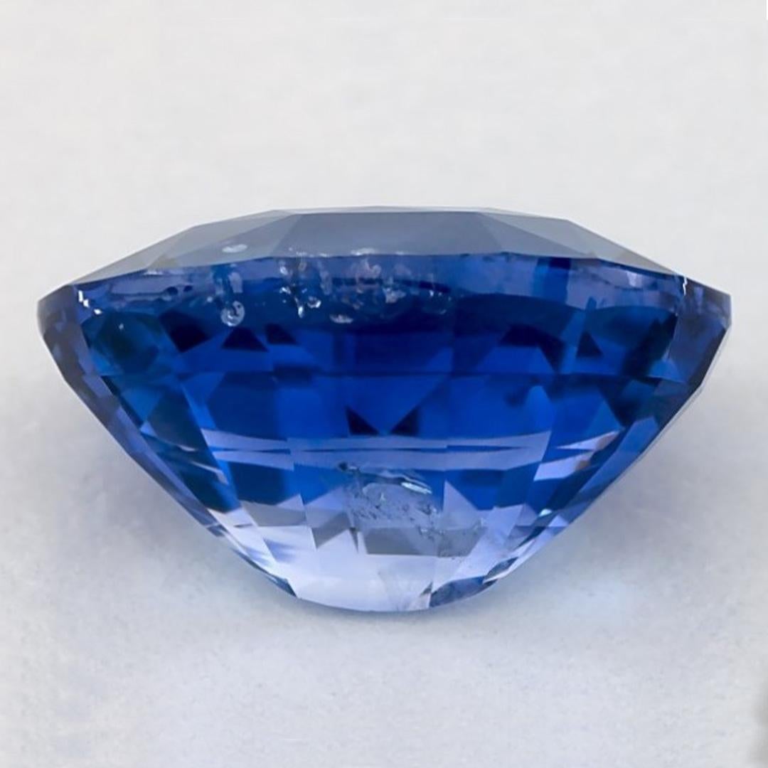 3.03 Carats Blue Sapphire Oval Loose Gemstone In New Condition For Sale In Fort Lee, NJ