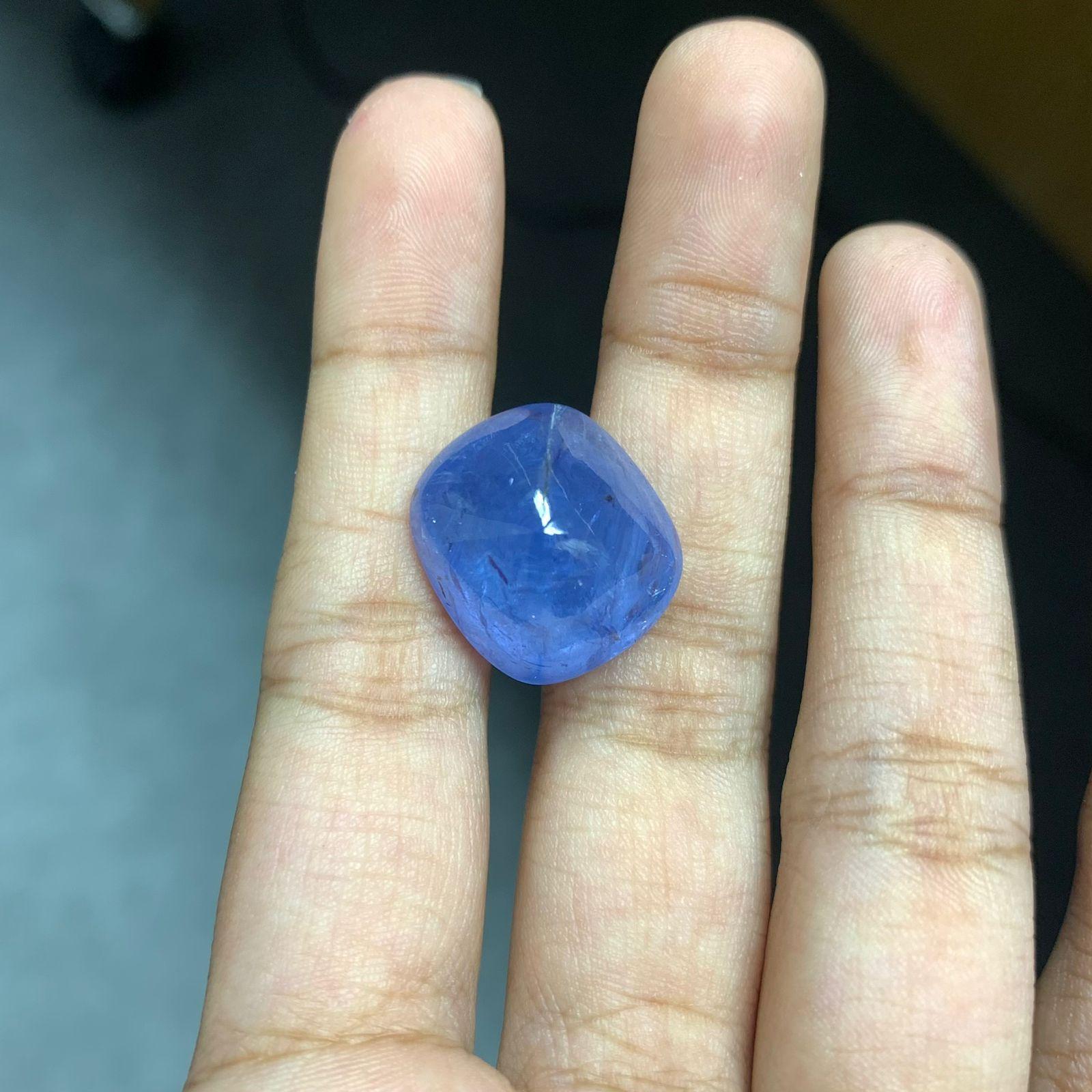 Pièce de saphir Sugarloaf sans chaleur de 30,32 carats en vente 1