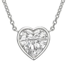 3.03ct Heart-Shaped Diamond Solitaire Pendant