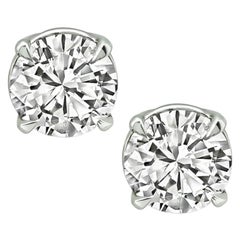 Boucles d'oreilles en diamant 3.03cttw