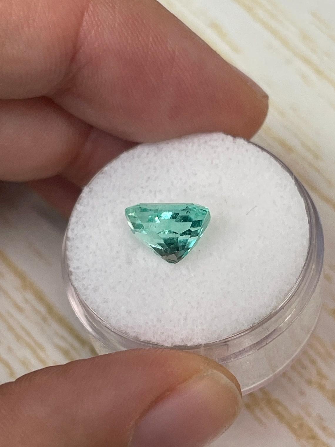 Donna 3,04 Carati 9x8 Smeraldo Colombiano Verde Vivace - Pietra di nascita di maggio con taglio a smeraldo in vendita