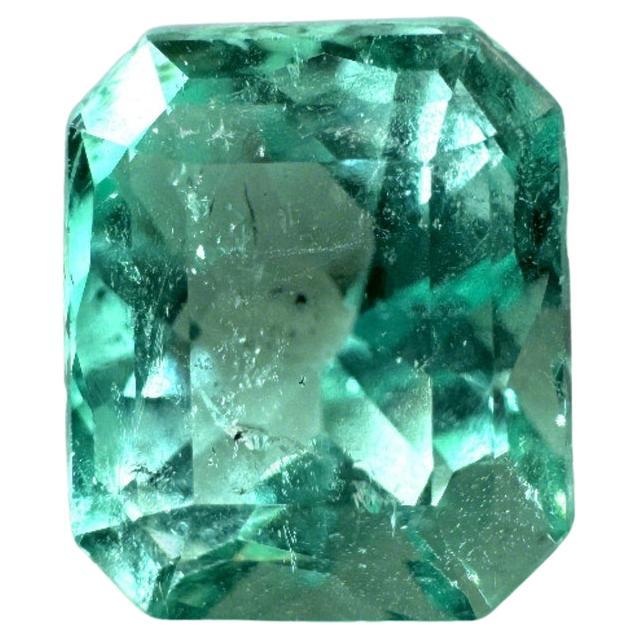 3.04 Carat 9x8 Vivacious Green Colombian Emerald - Emerald Cut May Birthstone