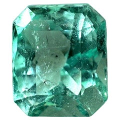 3.04 Carat 9x8 Vivacious Green Colombian Emerald - Emerald Cut May Birthstone