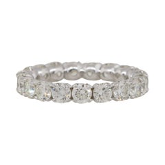 Bracelet d'éternité en or 14 carats avec diamants ronds et brillants de 3,04 carats
