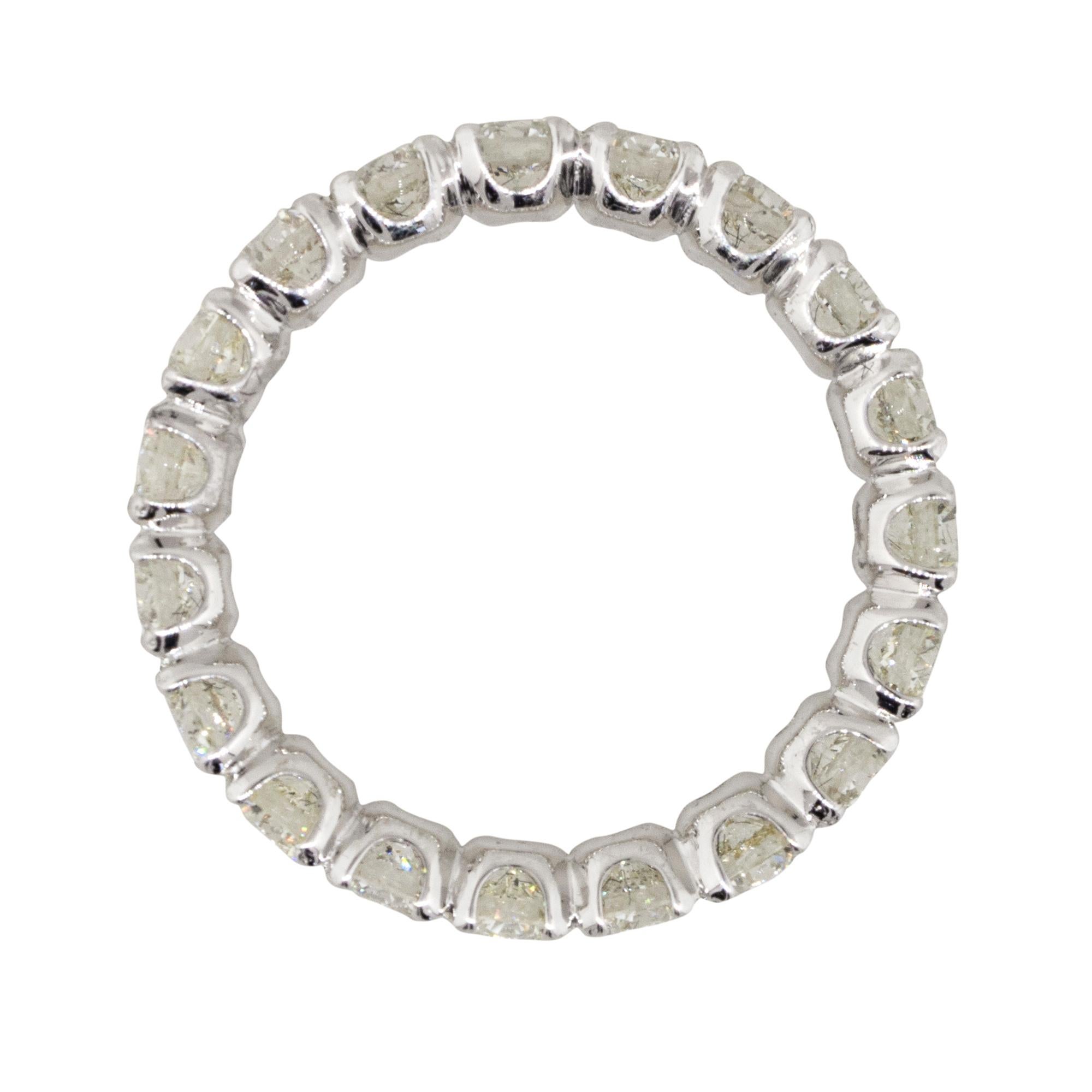 Eternity-Ring, 3,04 Karat Diamant im Rundschliff, auf Lager im Zustand „Neu“ im Angebot in Boca Raton, FL