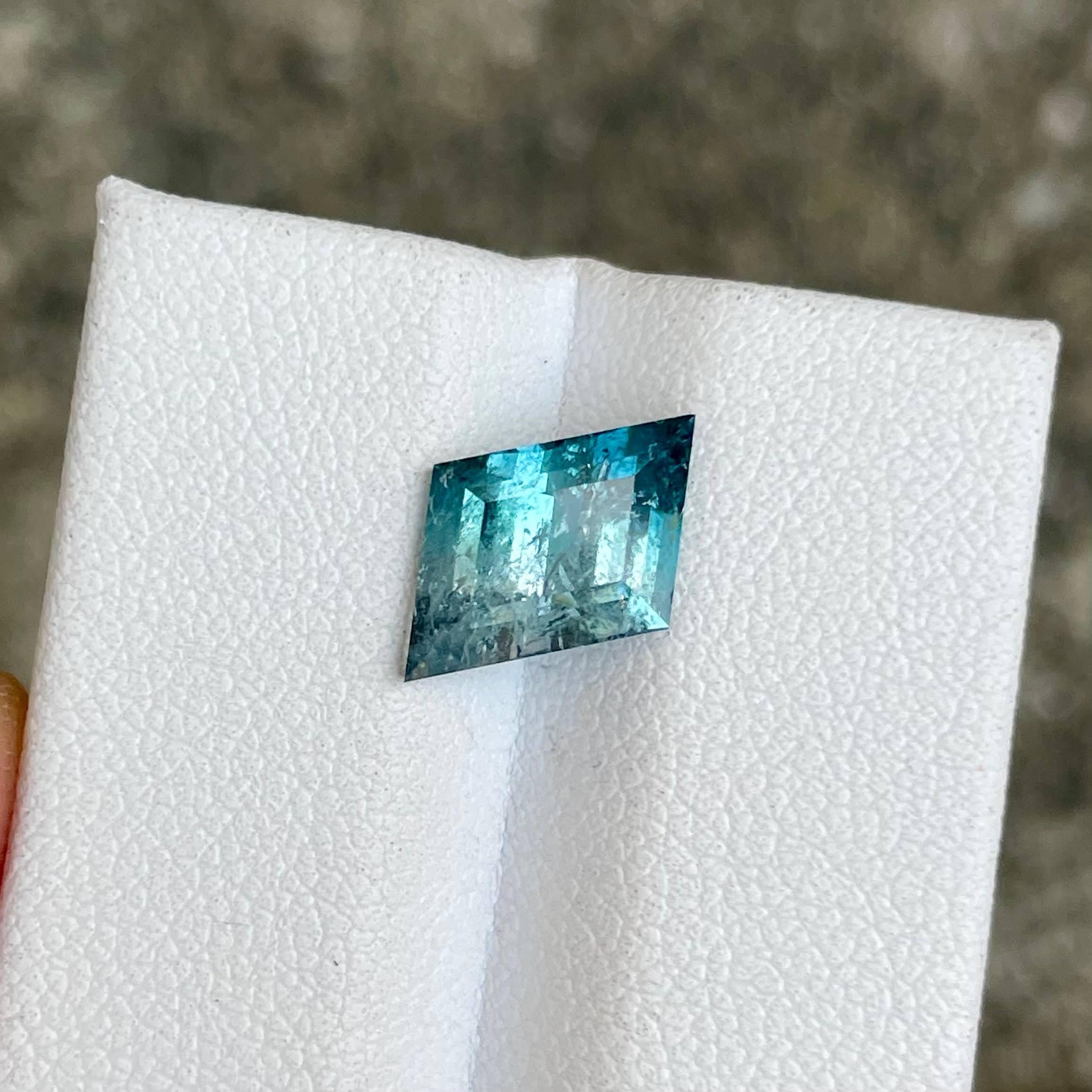 3.04 carats Unusual Bicolor Tourmaline Stone Custom Precision Afghan Gemstone For Sale 2
