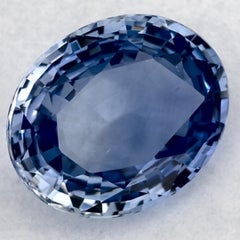 3.04 Ct Blue Sapphire Oval Loose Gemstone