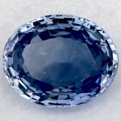 3.04 Ct Blue Sapphire Oval Loose Gemstone