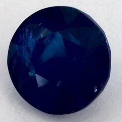 3.04 Ct Blue Sapphire Round Loose Gemstone (pierre précieuse en vrac)