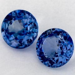 3.04 Ct Blue Sapphire Round Loose Gemstone