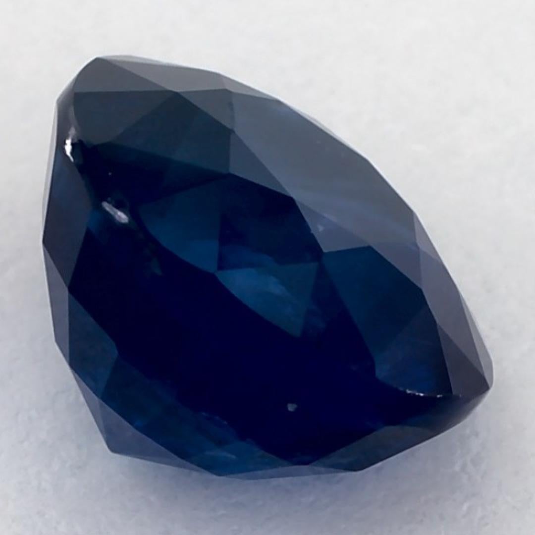 3.04 carati di zaffiro blu rotondo sfuso in vendita 1