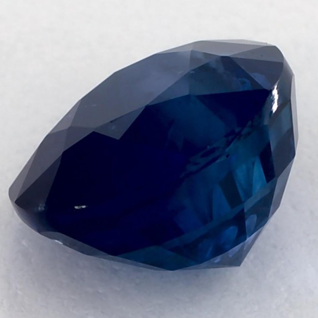 3.04 carati di zaffiro blu rotondo sfuso in vendita 3
