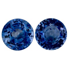 3.04 Ct Blue Sapphire Round Loose Gemstone