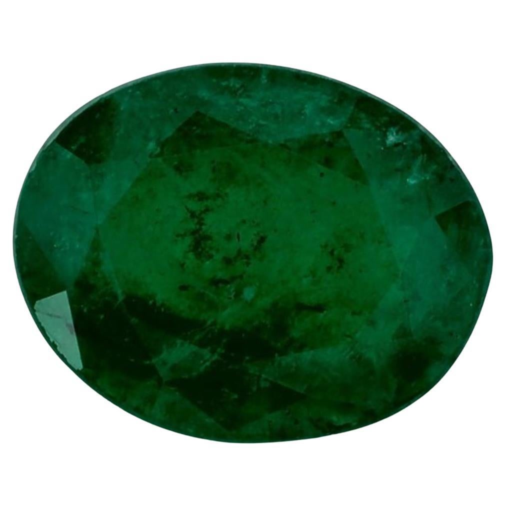 3.04 Cts Emerald Oval Cut Loose Gemstone at 1stDibs