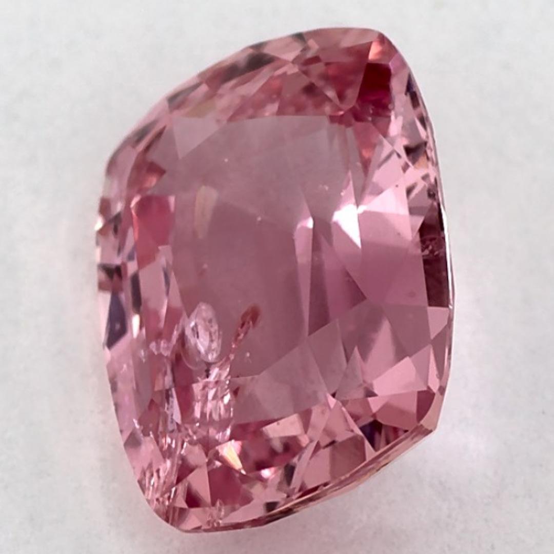 3.04 Ct Pink Sapphire Cushion Loose Gemstone (pierre précieuse en vrac) Pour femmes en vente