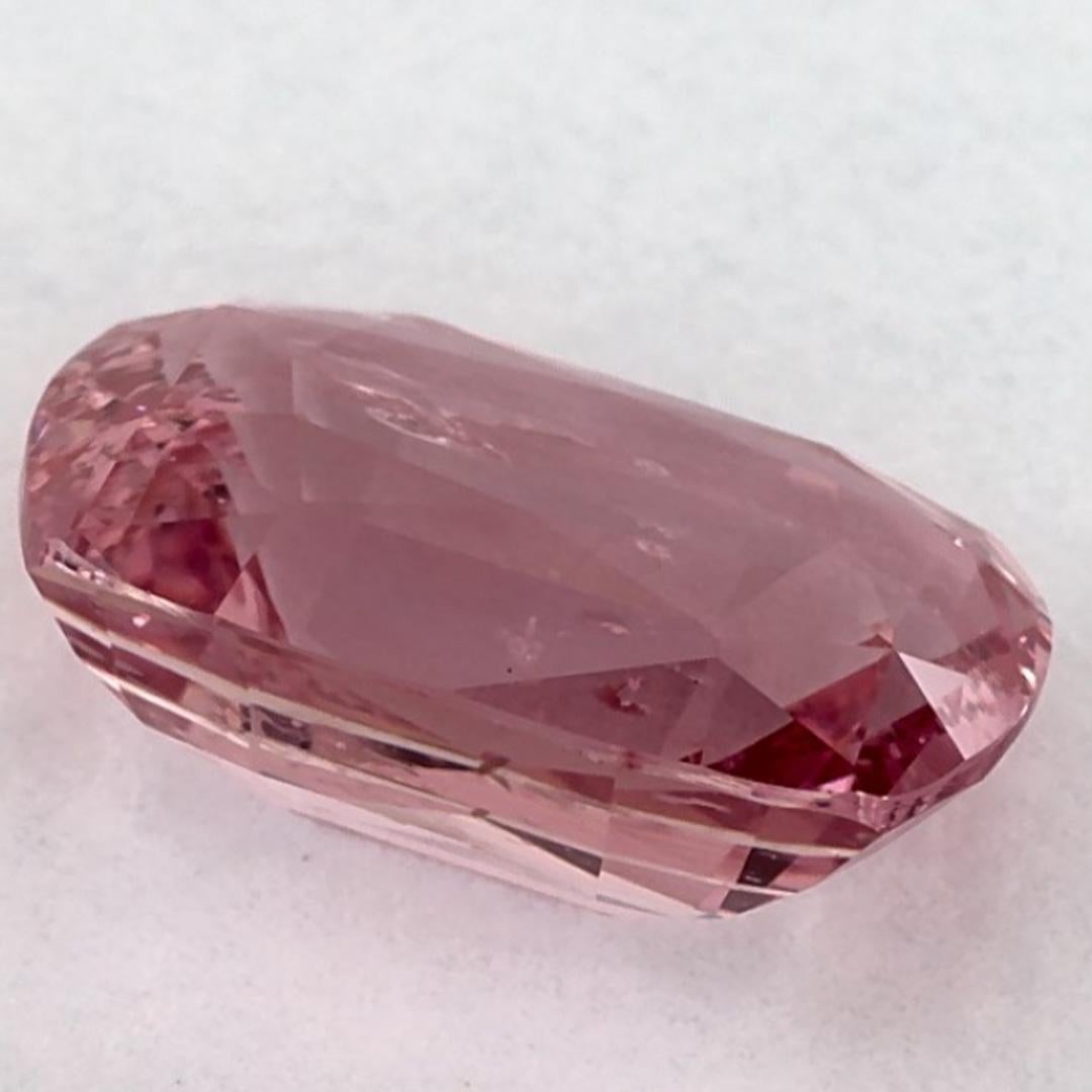 3.04 Ct Pink Sapphire Cushion Loose Gemstone (pierre précieuse en vrac) en vente 1