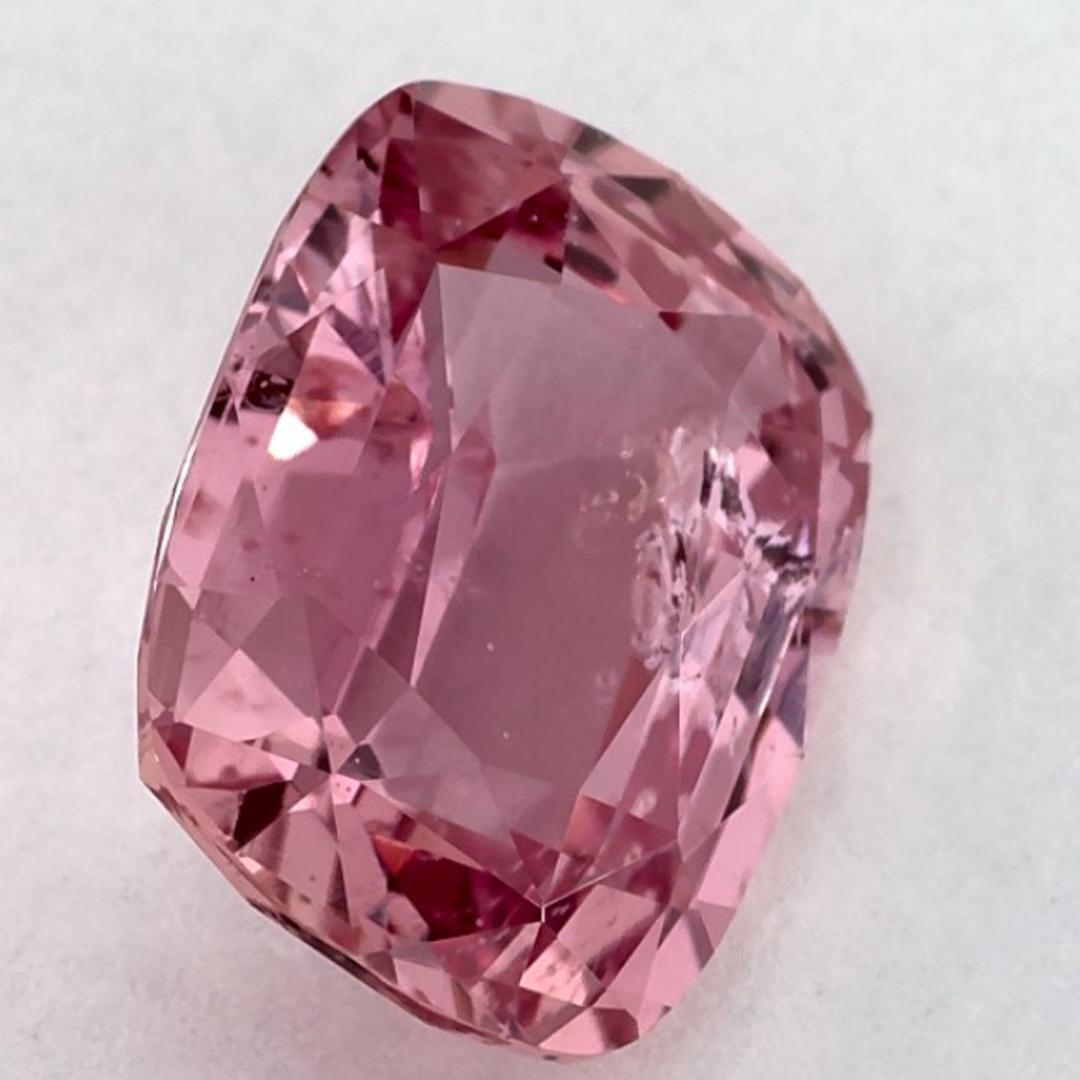 3.04 Ct Pink Sapphire Cushion Loose Gemstone (pierre précieuse en vrac) en vente 2
