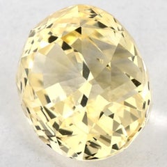 3.04 Ct Yellow Sapphire Oval Loose Gemstone