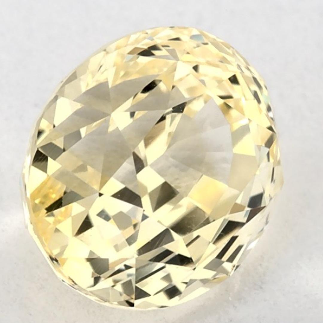 3.04 Karat Gelber Saphir Oval Loser Edelstein (Ovalschliff) im Angebot