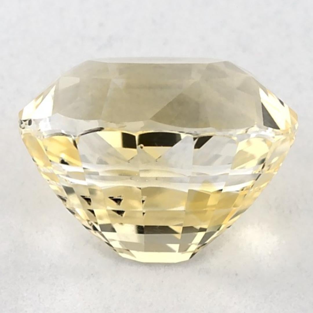 3.04 Karat Gelber Saphir Oval Loser Edelstein im Zustand „Neu“ im Angebot in Fort Lee, NJ