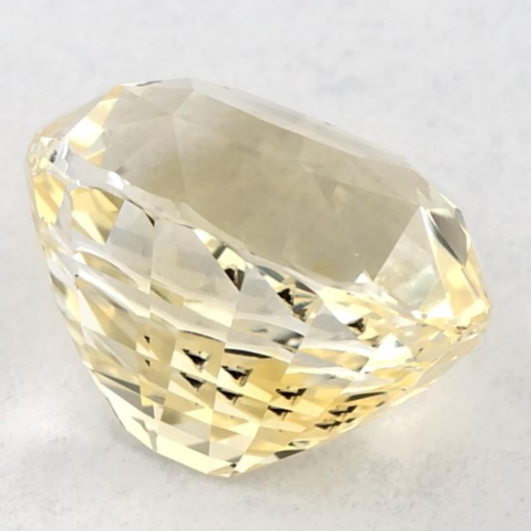 3.04 Karat Gelber Saphir Oval Loser Edelstein im Angebot 1