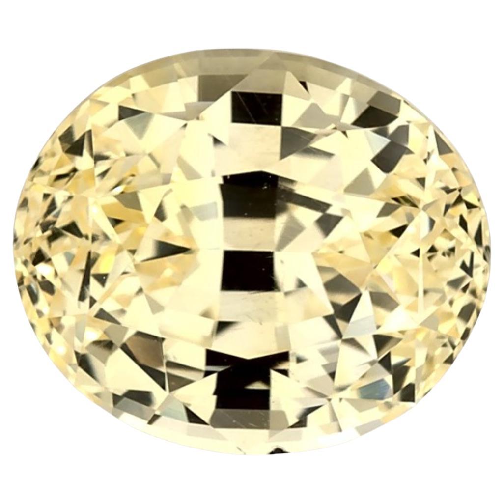 3.04 Ct Yellow Sapphire Oval Loose Gemstone (pierre précieuse en vrac)
