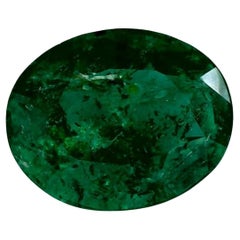 3.04 Cts Emerald Oval Cut Loose Gemstone
