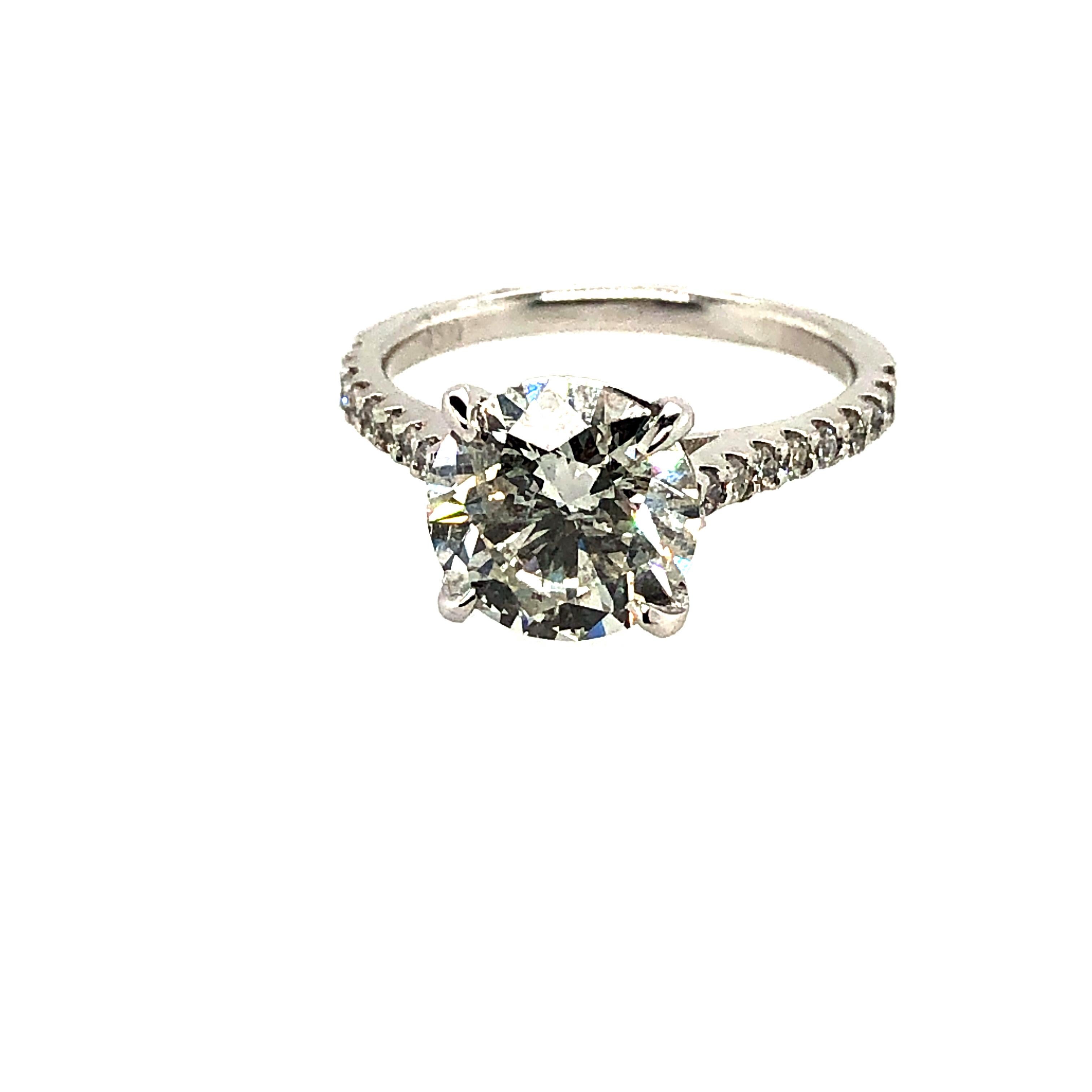 3.04 Carat Diamond Engagement Ring Platinum 5