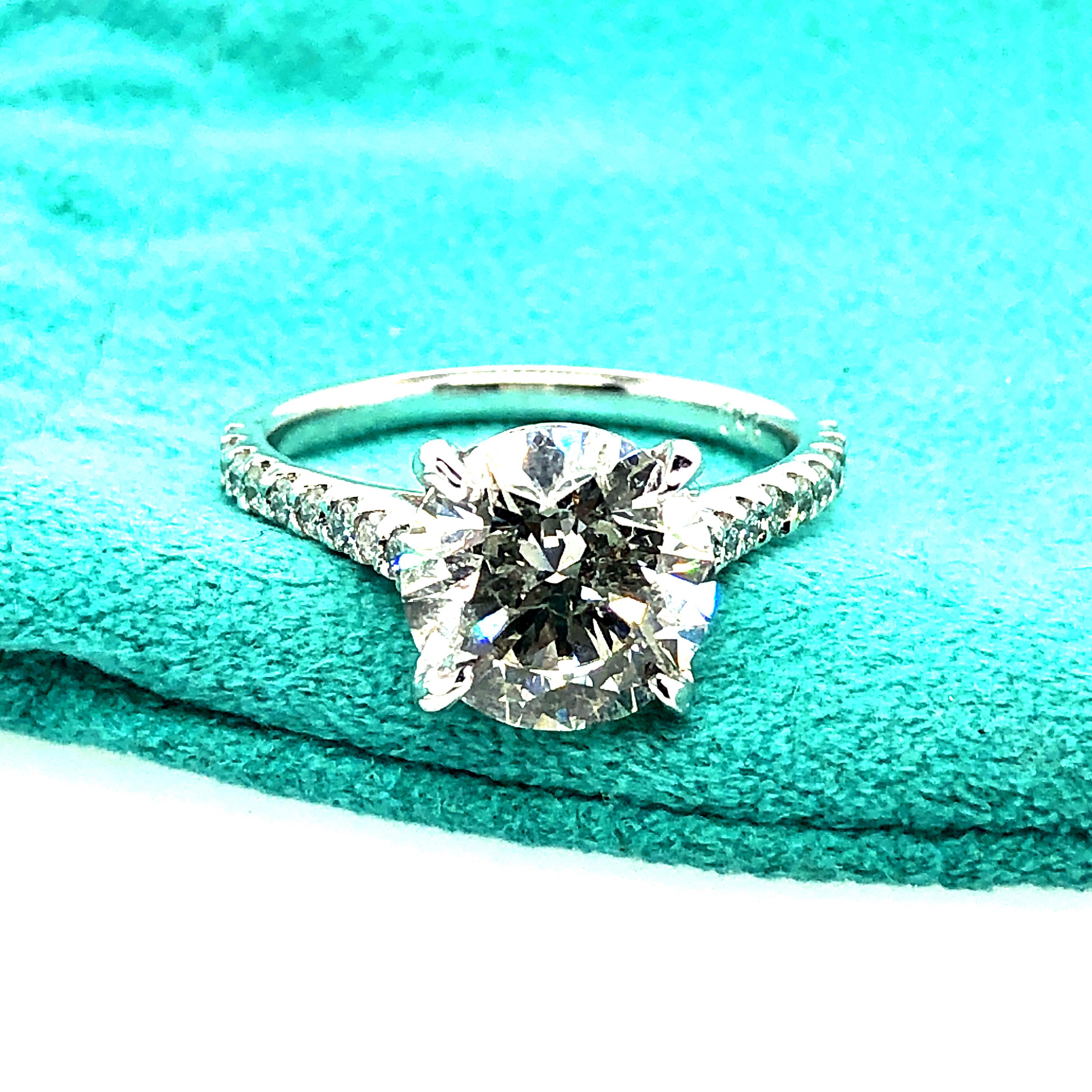 3.04 Carat Diamond Engagement Ring Platinum 1