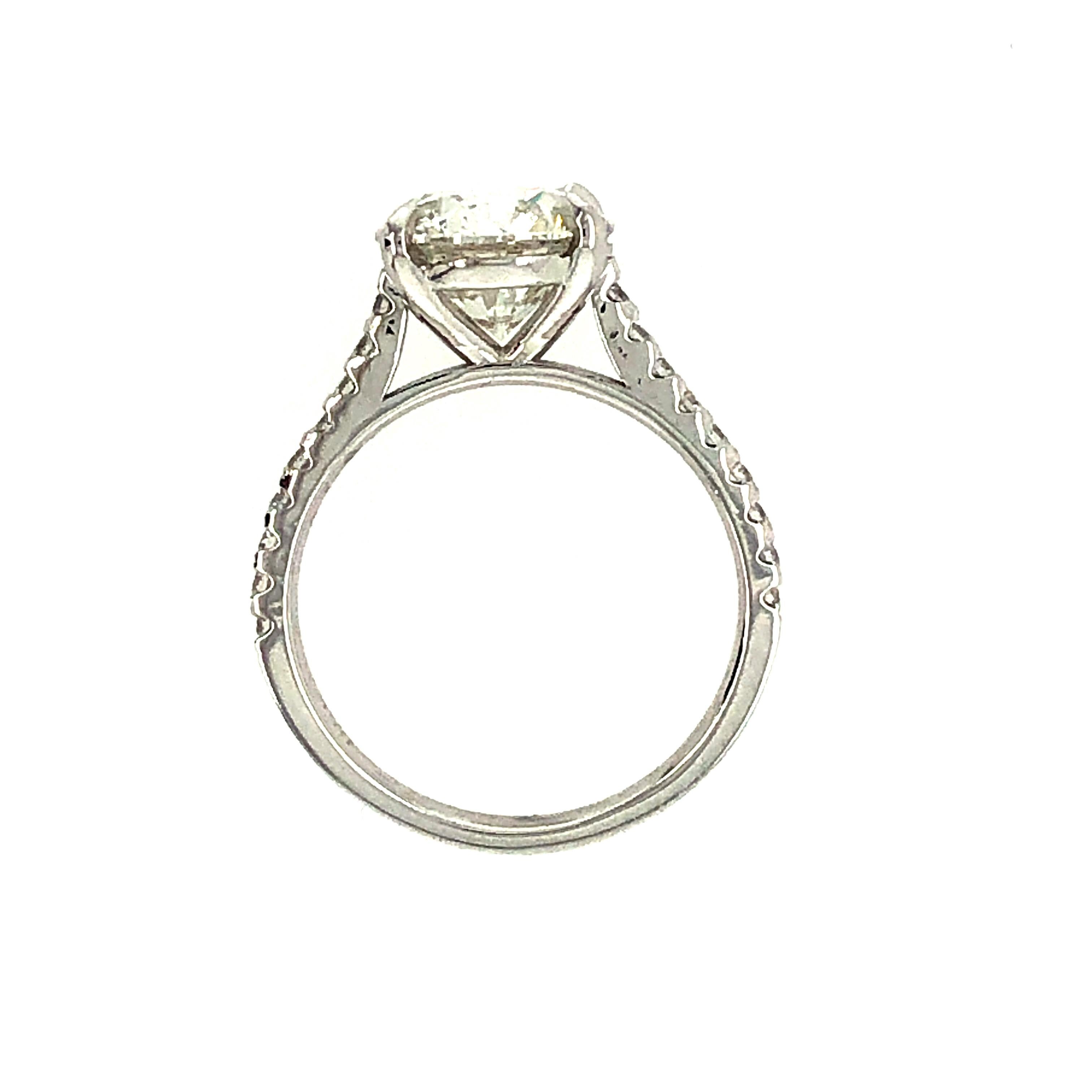 3.04 Carat Diamond Engagement Ring Platinum 4