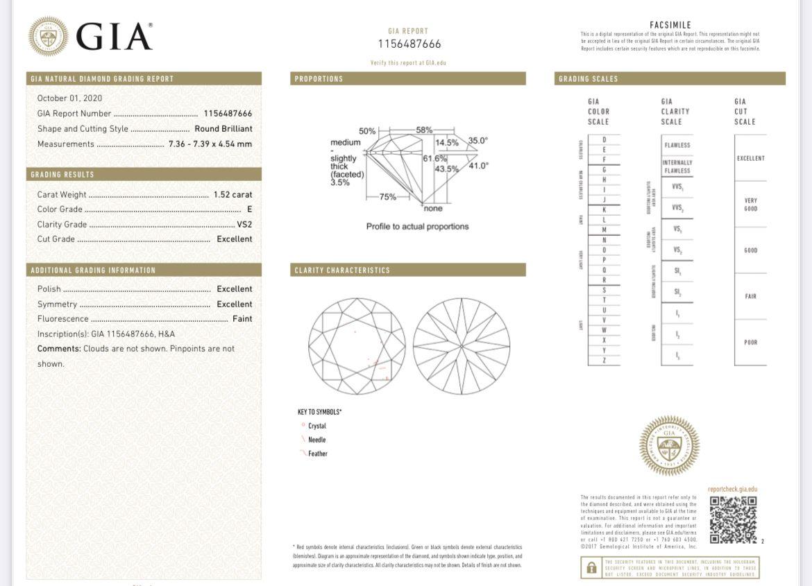 Taille ronde Clous d'oreilles en or à 4 griffes avec diamants ronds brillants naturels de 3,04 carats certifiés GIA en vente
