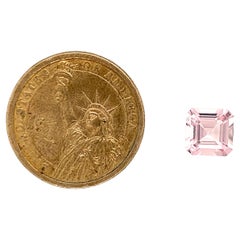 3.05 Carat AAA Natural Pink Morganite Asher Cut Shape Loose Gemstone Jewelry