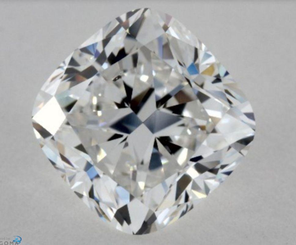 3,05 Karat natürlicher loser Diamant im Kissenschliff F / SI1 GIA zertifiziert   im Zustand „Neu“ im Angebot in New York, NY